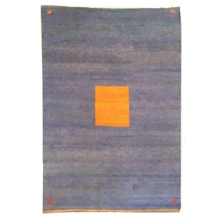 One Of The Kind Indian Hand-Knotted Gabbeh Rug 9'6" X 6'7"